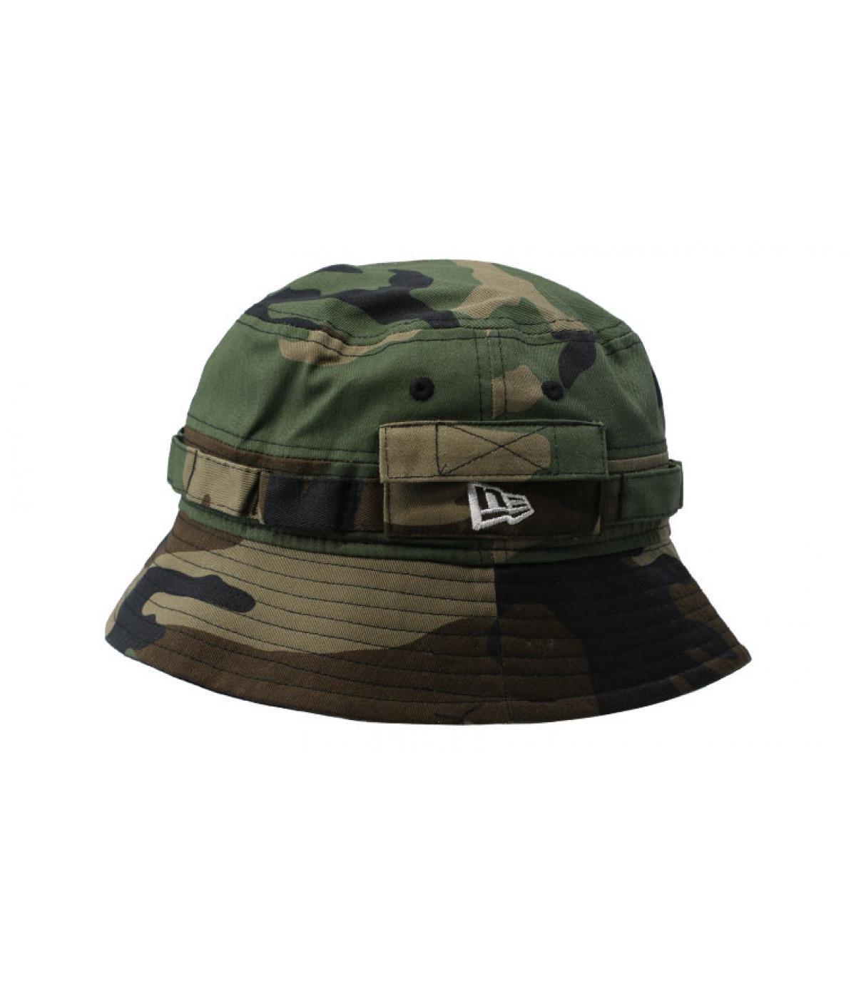 Bucket Explorer NE woodland camo New Era